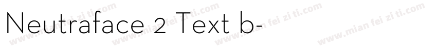 Neutraface 2 Text b字体转换